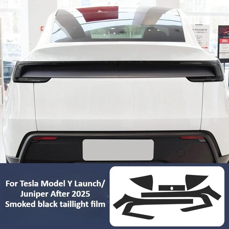 TPU-Scheinwerferfolie für Tesla Model Y Juniper 2025 Autozubehör Transparente Rücklicht-Schutzfolie Geschwärzt Wasserdicht