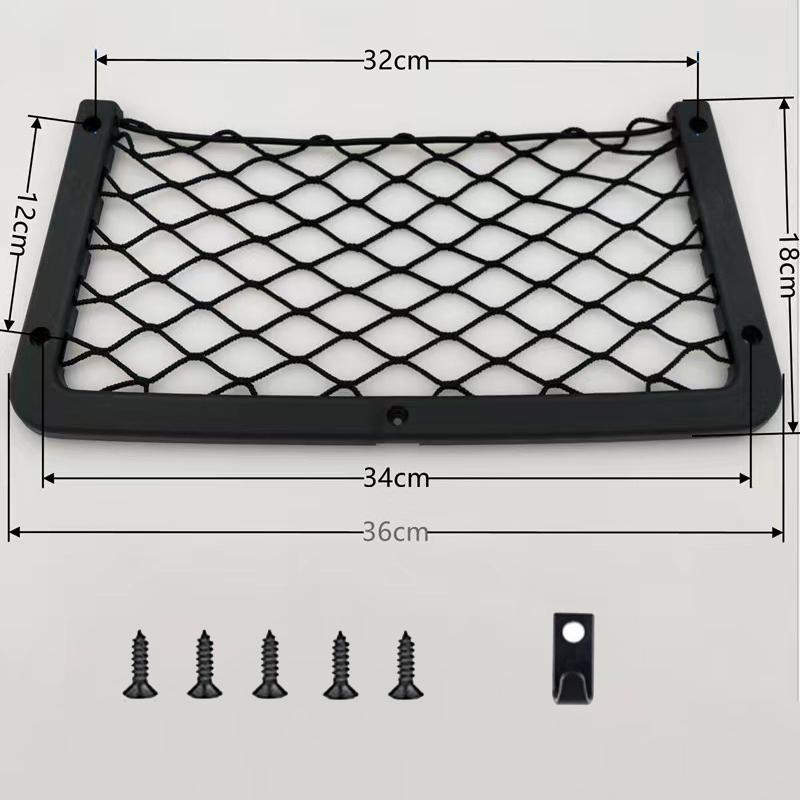 Car Storage Net Elastic Net Cargo Mesh Nets Caravan Bus Camping Vehicle Seat Back Organizer Mesh Auto Interior Accessories