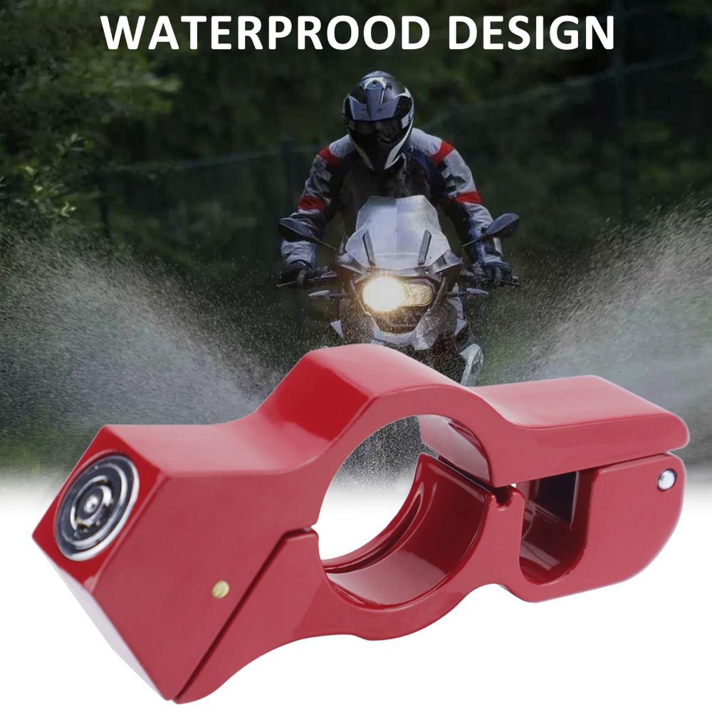 Aluminum Alloy Anti-Theft Grip Lock Red Color Universal Handlebar Lock  For Electric Bike