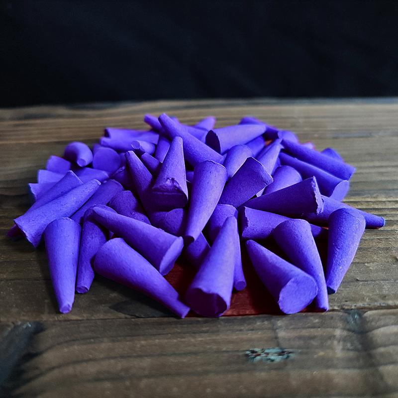60Pcs/bag Mixed Cones Incense Lavender Sandalwood Anxiety Relief Fragrance Incense Cone for Yoga Meditation Relaxation