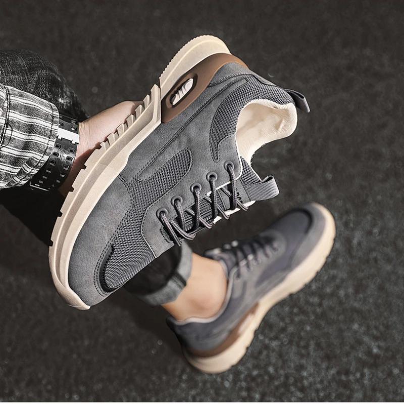 Trendy Men's Sneakers  Outdoor Spring Breathable Running Shoes Mens Comfortable Casual Tennis Shoes New Zapatillas Comodas