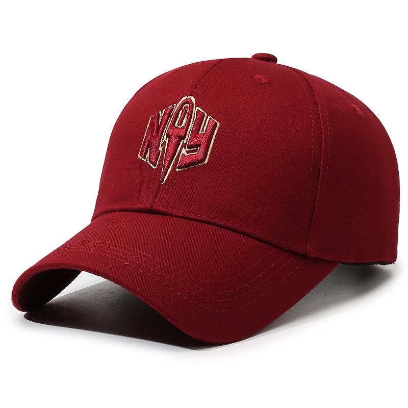 Spring And Autumn Embroidery Letter Baseball Cap Men S And Women S Versatile Sunscreen Sun Hat Fashion Casual Trendy Versatile Cap Adjustable красный
