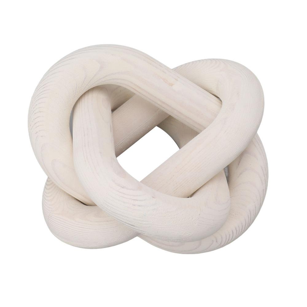 

3 Link Wood Chain Link White Wood Link Decorations Boho Wood Knot Decor Coffee Table белый