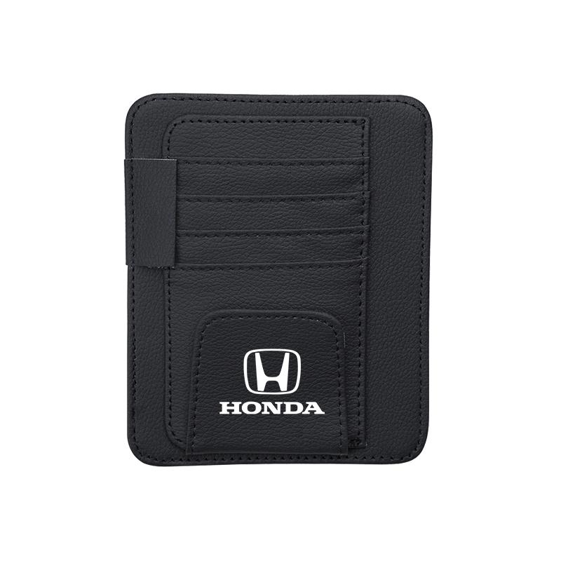 Car Visor Storage Bag ID Card Glasses Organized Clip For Honda Civic Accord Fit Jazz Pilot CRV Odyssey Passport City Shuttle HRV