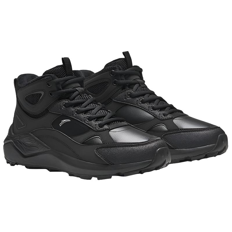 Anta Life Collection Slip Resistant Thermal High top Casual Shoes Women's Black Sneakers 922448910-1