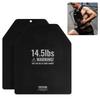 VEVOR Weight Vest Plates, 6.6 KG Pairs, Premium Steel Weighted Plates, Contoured Ergonomic Fit – WODs, Additional Weight for Weight Vests