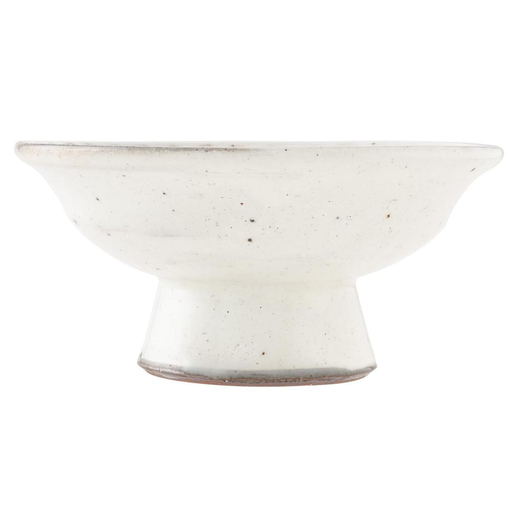 Tatara Kohiki Sogime Footed Ceramic Dessert Bowl Japanese Small Bowl 12.5cm Made in Japan 10320