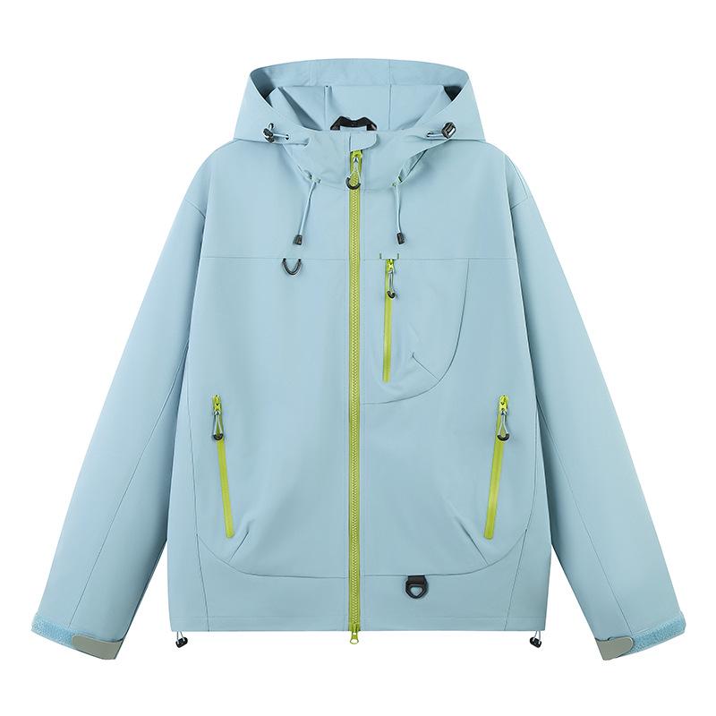 Unisex Windproof Outdoor Sports Jacket for Spring & Autumn - Trendy for Mountaineering & Skiing