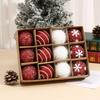 12pcs/box 7CM Christmas Tree Ball Snowflake Foam Ball Crafts New Christmas Ball  Home Party