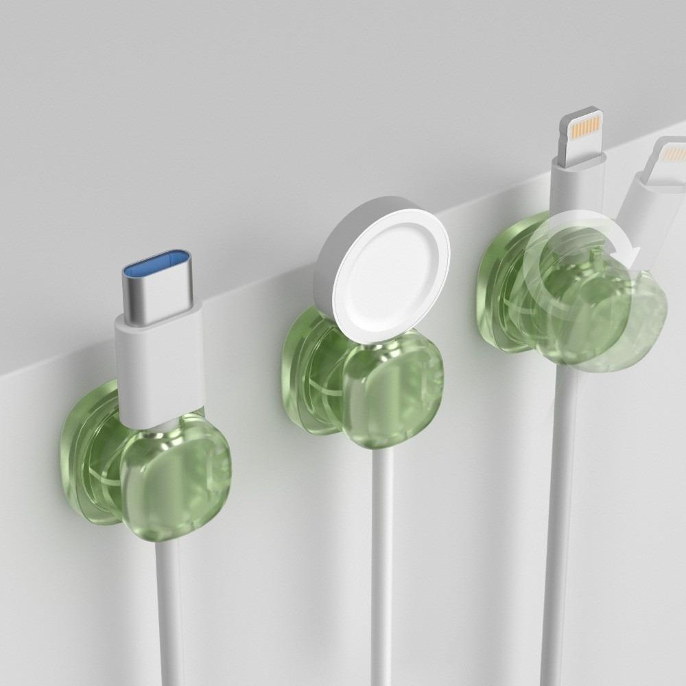 Adhesive Backed Cord Management Holder Self-Adhesive Cable Manager For Home Office