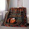 1Pc Father'S Day Gratitude Flannel Blanket, Soft And Comfortable, Casual Warm, Camping Travel, Christmas, Halloween Xmas Gift. G129