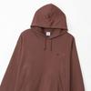 Champion Long Sleeve Hooded Crew Single Logo Relaxed Drop Dark Men's Sweatshirt, Neck, Embroidery, Fit, Shoulder, Brown, C8-A122Z