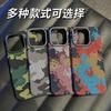 Camouflage Magnetic Attraction for iPhone16 Kevlar Pattern Mobile Phone Case Apple 15 Metal Lens All-inclusive Protective Case 14
