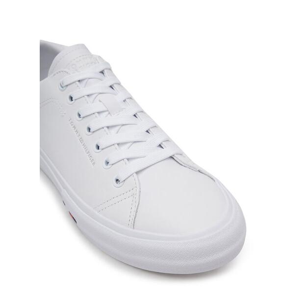 Мужские кроссовки Tommy Hilfiger Th hi vulc street lth patch fm0fm05312 белые