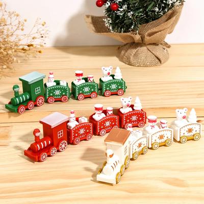 Christmas Train Decoration Santa Snowman Xmas Ornaments Home Decor Party Gift