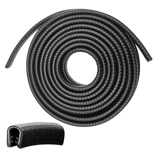 

OOBA Молдинг двери автомобиля Черный Защита от столкновений двери U-образный Защитник кромки двери автомобиля Молдинг двери 16,8 футов (5 м) Длинный протектор кромки двери автомобиля от царапин