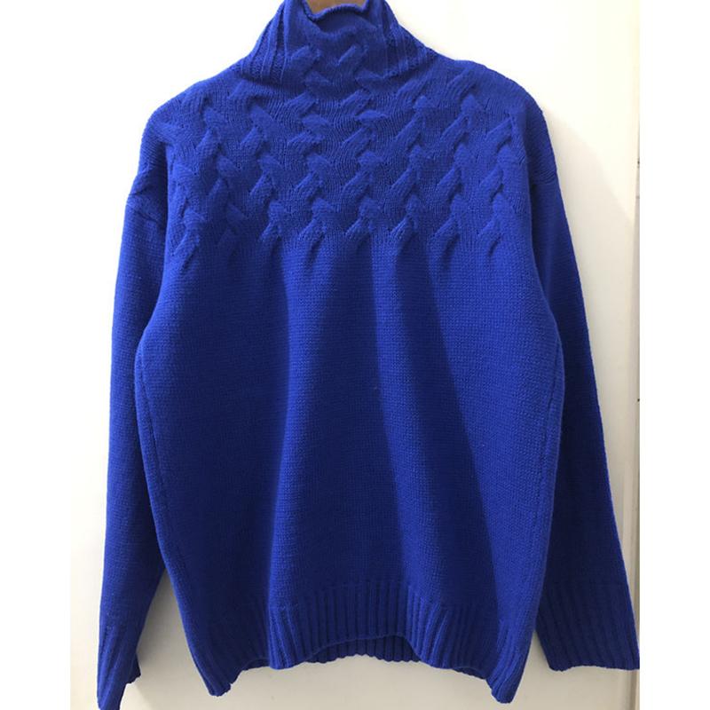 Fashion Long Sleeve Warm Turtleneck Knitted Sweater for Women Autumn and Winter Casual Pullover Sweaters Ladies Elegant Plus Size Solid Jumpers 25115