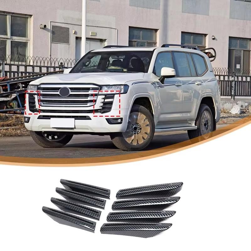 ABS Carbon Fiber For Toyota Land Cruiser 300 LC300 2026-2026 Armrest Box After Air Vent Panel Protective Cover Trim Accessories