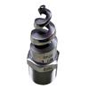 316L Stainless Steel Spiral Nozzle Male Thread Silver Spiral Cone Nozzle Joint Connector Pipe Fitting Water Pipe Fittings