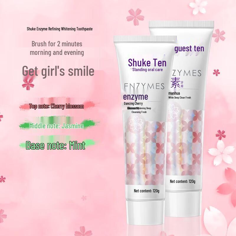 Shuke Enzyme Cherry Blossom Toothpaste 3-Pack