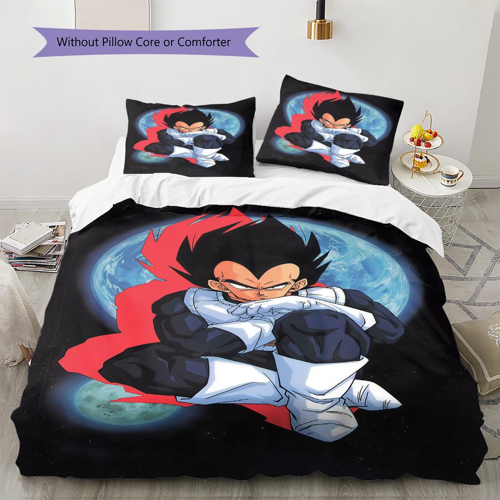 Dragon Ball Gentle Bedding Set Soft Breathable Duvet Cover Comfortable for Bedroom Home