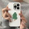Christmas Tree Pattern Phone Case Suitable For 16E 16 Pro Max 15 14 13 12 11 Pro 14 15 16 Plus Minimalism Shockproof Soft Cover