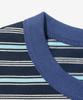 TAILOR STUDIO Authentic Soft Logo Stripe T-Shirt (Navy/Blue)