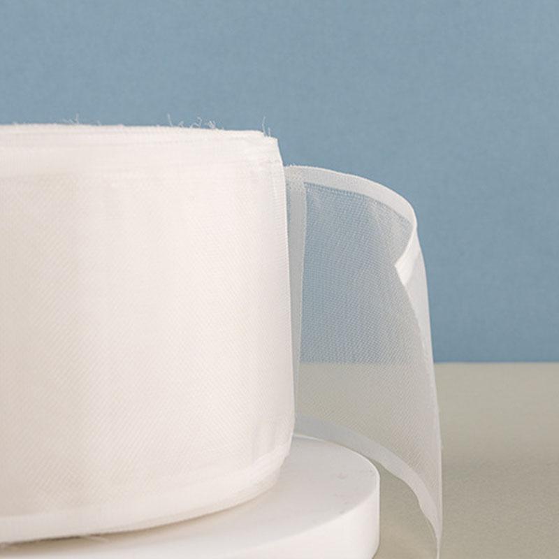 10/20M Curtain Rod Heading Tape Pinch Pleat Transparent Rod Pocket Curtain Ribbon Diy for Home Hotel Curtain Slide Installation