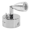 12V 3W LED Small Spotlight Warm White Swivel Reading Lamp Interior Lighting for RV Yacht Camper Trai