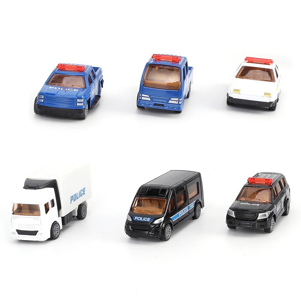 6pcs 1/60 Alloy Car Toy Simulation Vehicle Model Children Kid PullBack Vehicle Toy(Style B )