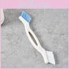 Tile Bathroom Grout Brush With Dual Head For Efficient Cleaning Maintenance Home