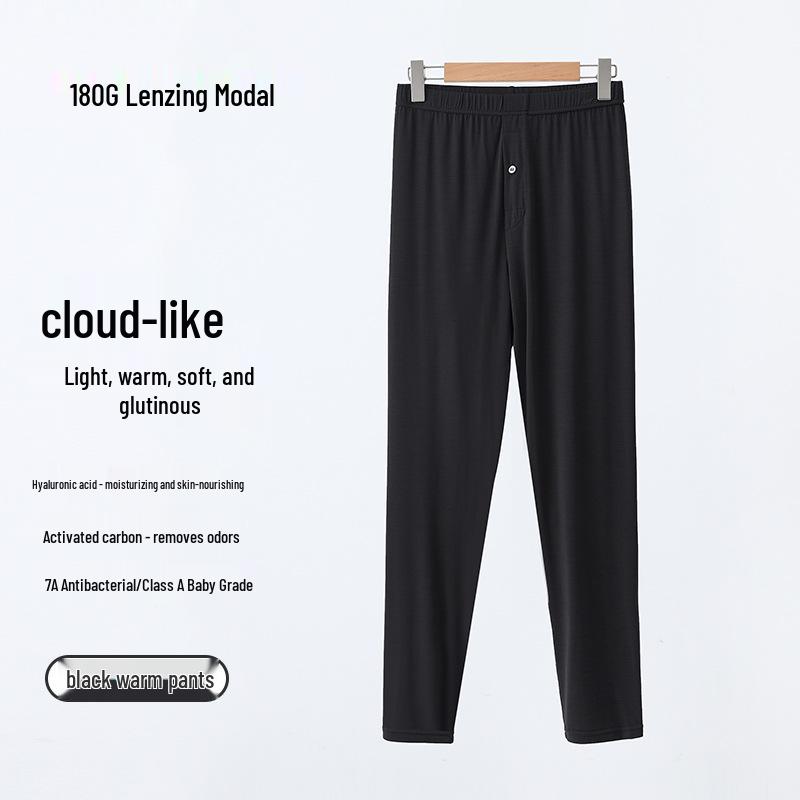 Lenzing Modal Men's Autumn Base Layer Set - Slim Fit Long Sleeve & Pants