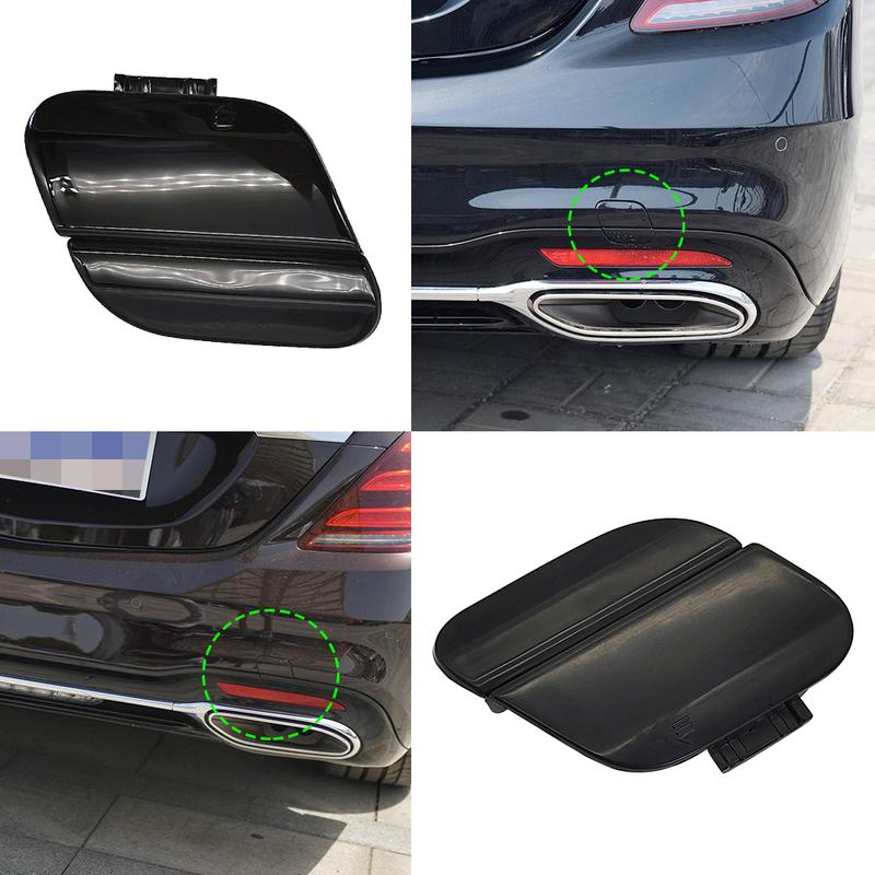 For Mercedes W222 Car Rear Bumper Tow Hook Cover Cap Black For Benz S Class 2018- S300 S350 S400 S500 S600 2228852301