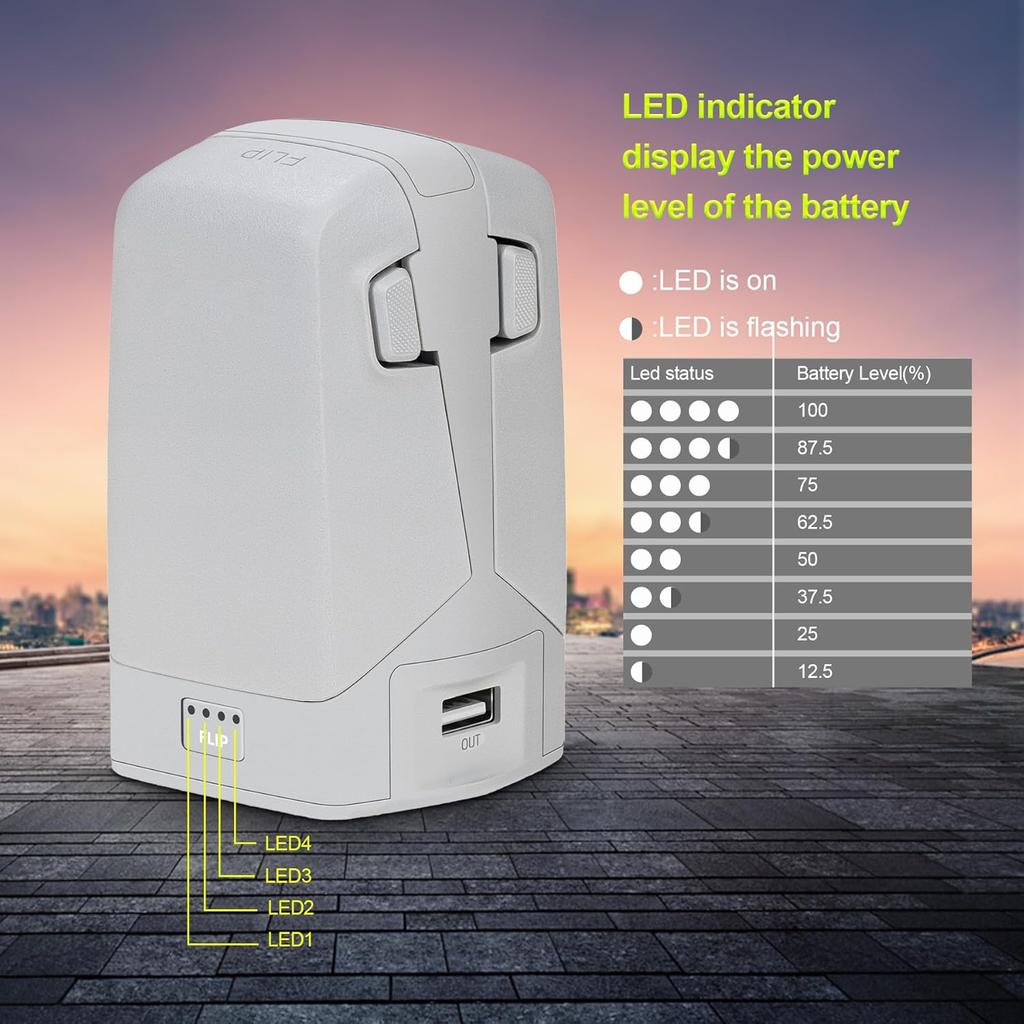 2-way Battery Charging Hub For DJI Flip Side By Side Fast Charger Butler Manager Power Bank For DJI Flip Drone Accessories