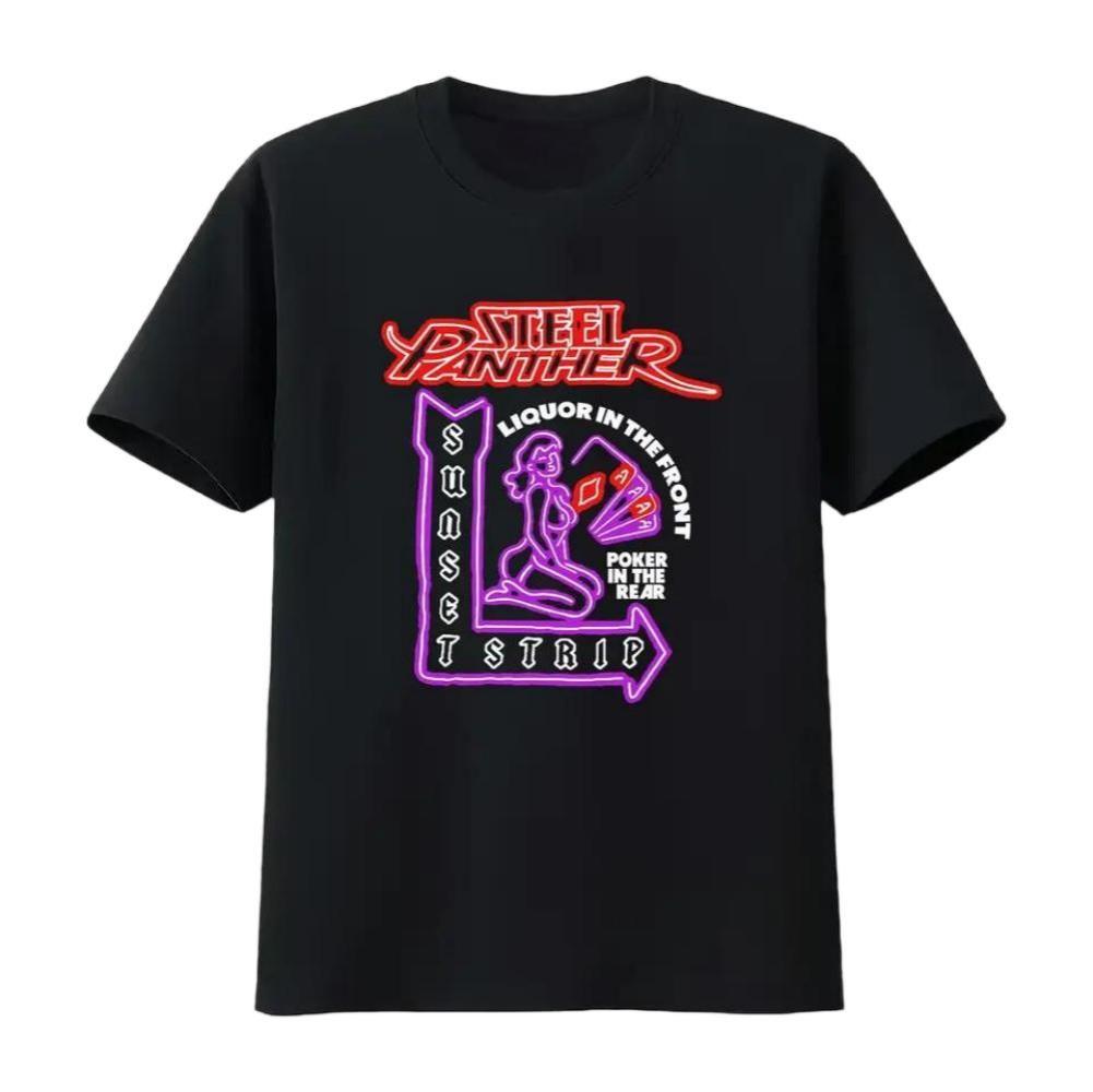 Steel Panther Sunset Strip Neon Vintage Washed T-Shirt