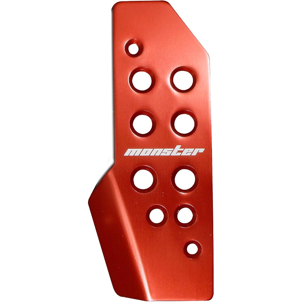 Monster Sport Red Anodized Driving Pedal Cover for Jimny JB64W JB74W AT Vehicle