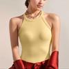 Women's Back Underwear With Chest Cushion Sleeveless Bottom Hanging Neck Tank Top