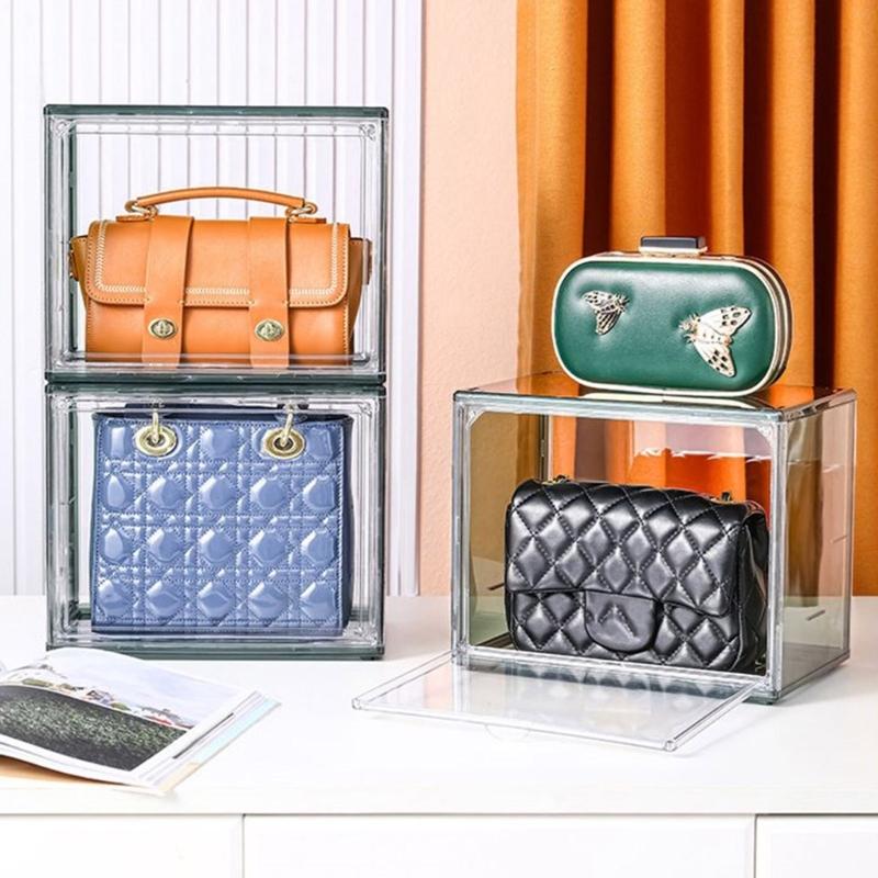 Clear Multipurpose Storage Case Magnetic Clear Organizers for Efficient Sorting of Jewelry and Makeup Products