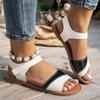 Fashion 2025 New Summer Women's Sandals Casual  Versatile Fashion Roman Shoes Comfortable Flat Bottomed Vacation Beach Shoes
