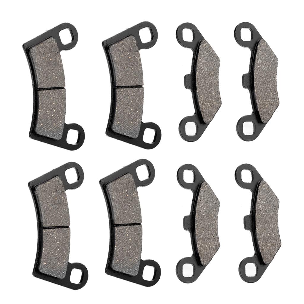 8Pcs Front & Rear Brake Pads Replacement for Polaris RZR 800 2008