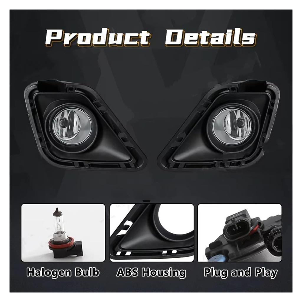 Fog Lights Kit for Laktis 2010 2011 2012 2013 2014 Fog Lights Auto Bumper