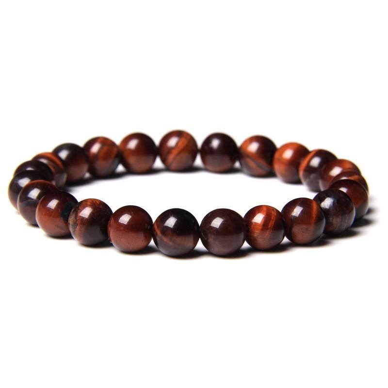 8Mm Natural Stone Bead Bracelet Men's Turquoise Elastic Bracelet.