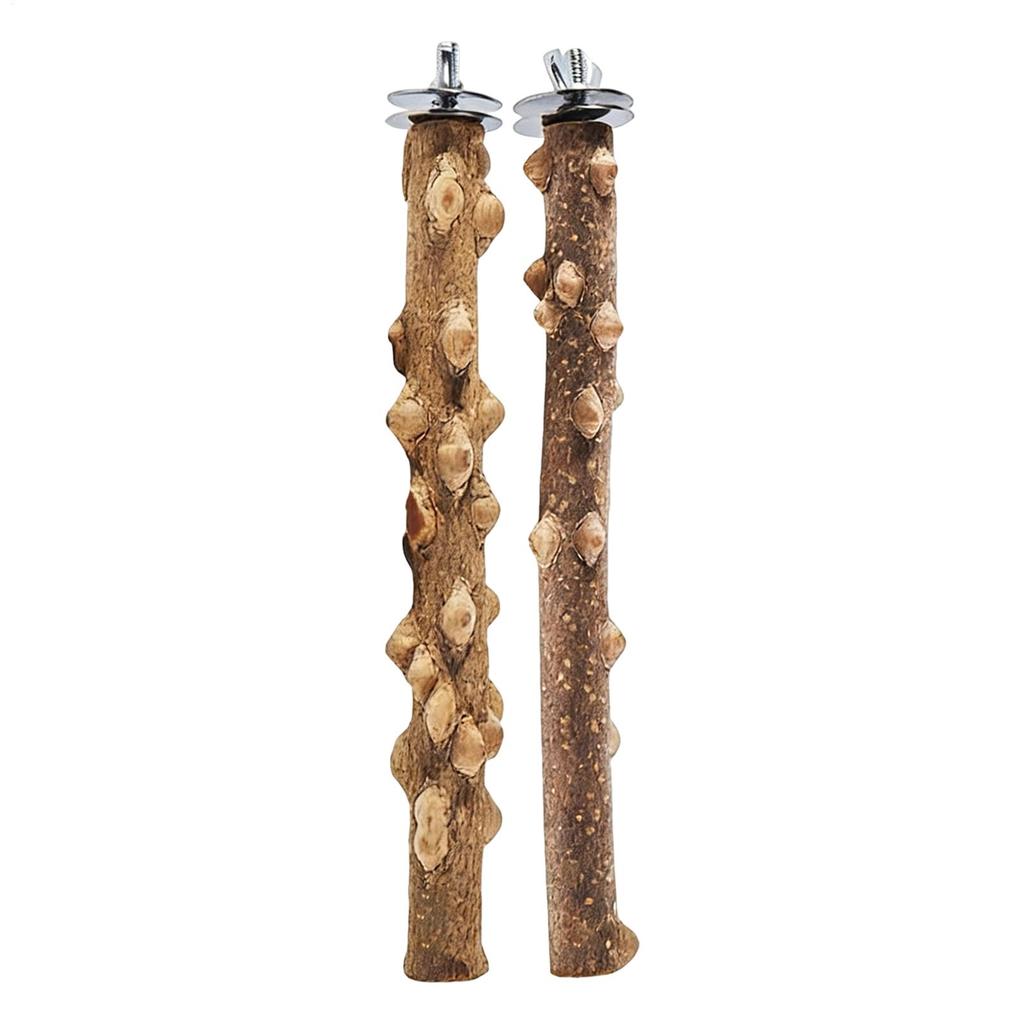 Bird Perch Stand Anti-Slip Climbing Chew Toy Natural Cockatiel Perch Bird Stand Set Board Bite Claw Grinding Bird Cage Accessor