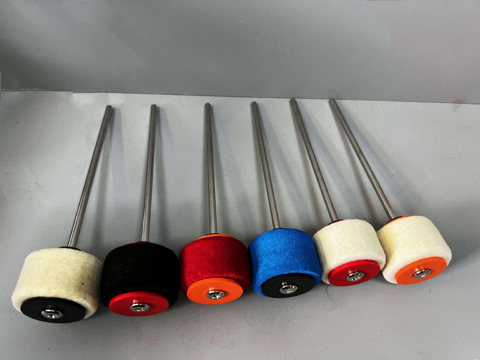 Heavy Duty Jazz Drum Set with Double Bass Pedal and Felt Mallet Heavy Duty Rock Pedal Hammer красный/чёрный