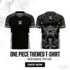 One Piece Luffy Anime Korean Style Kpop Baseball Hockey T-shirt Jersey New Fashion Streetwear Anime Daily Unisex Tops Tees