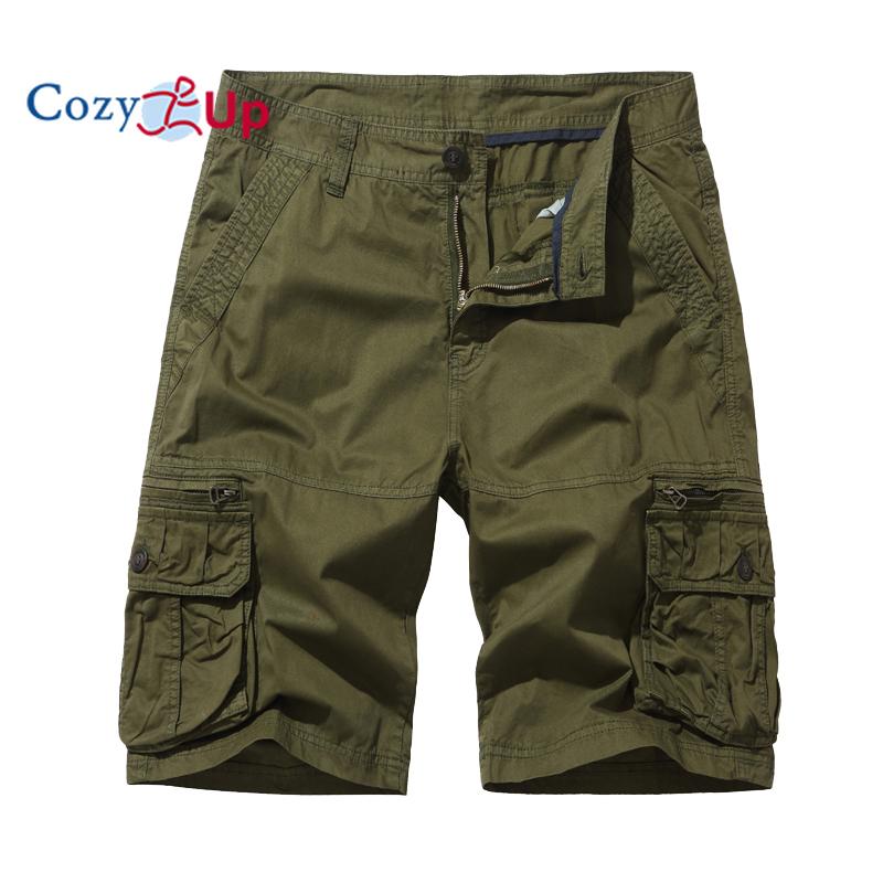 Cozy Up Men's Cargo Shorts Lightweight Multi Pocket Casual Short Pants with No Belt
