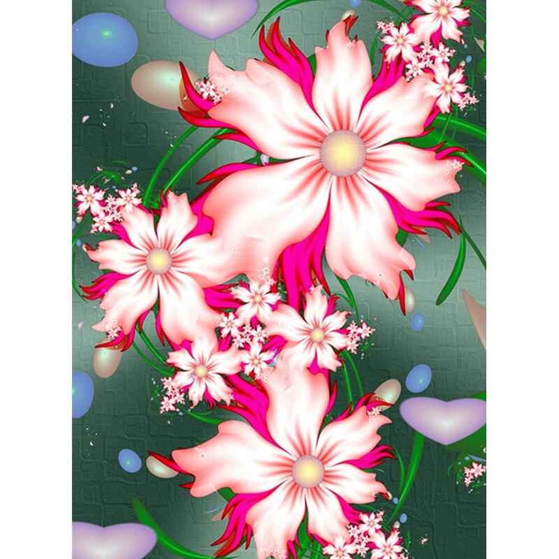 New 5D DIY Diamond Painting Full Round Drill Abstract Flower Cross Stitch Scenery Diamond Embroidery Crafts Home Decor