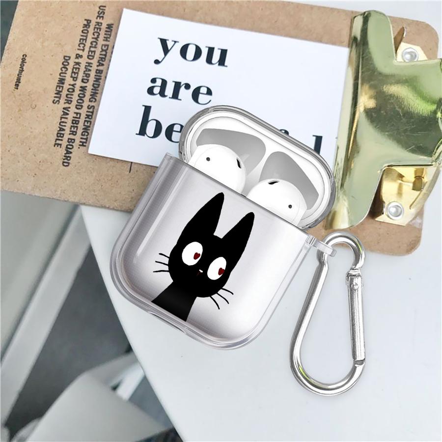 Clear Earphone Cases Cover Case For Airpods Pro Pro2 2 4 Pro3 1 3 Cute Cartoon Cat