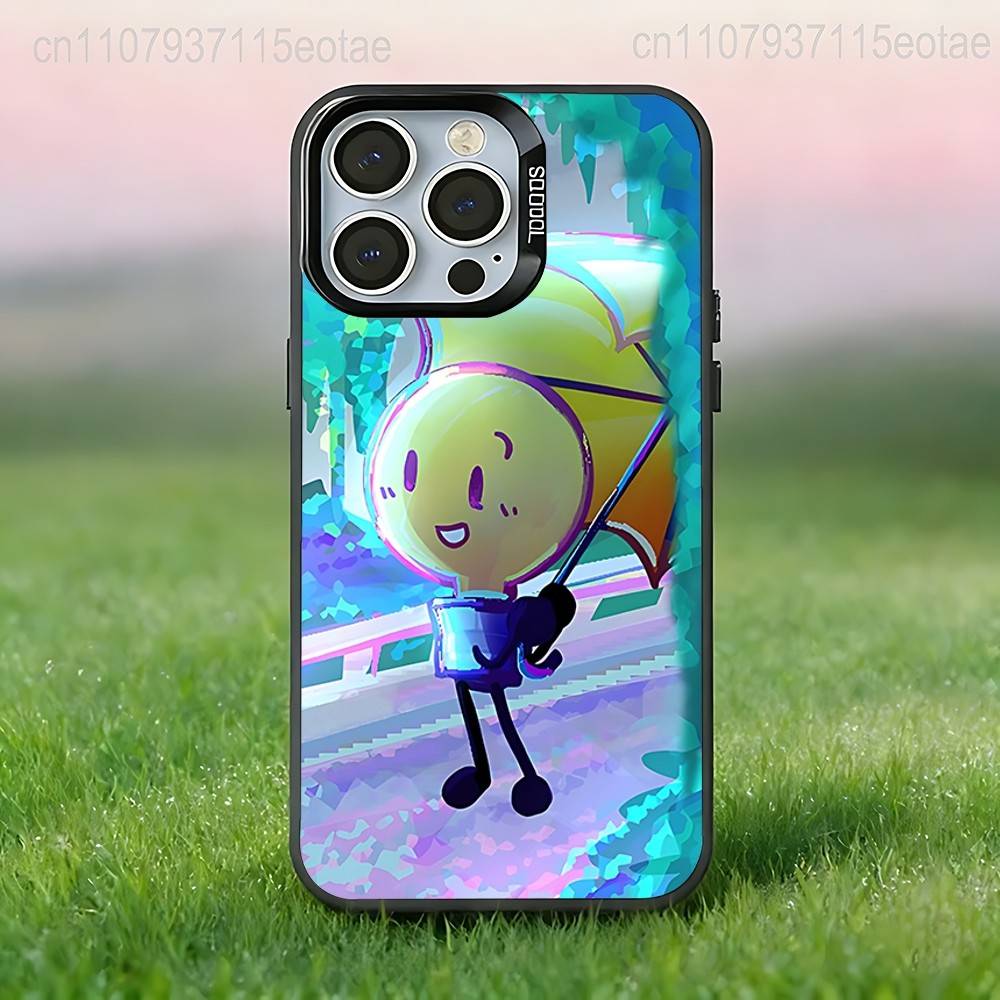 Bfdi Battle for Dream Island 2 Black Phone Case Compatible with iPhone 17 16 15 14 13 12 11, Pro, Max, Plus, E, Air, Mini