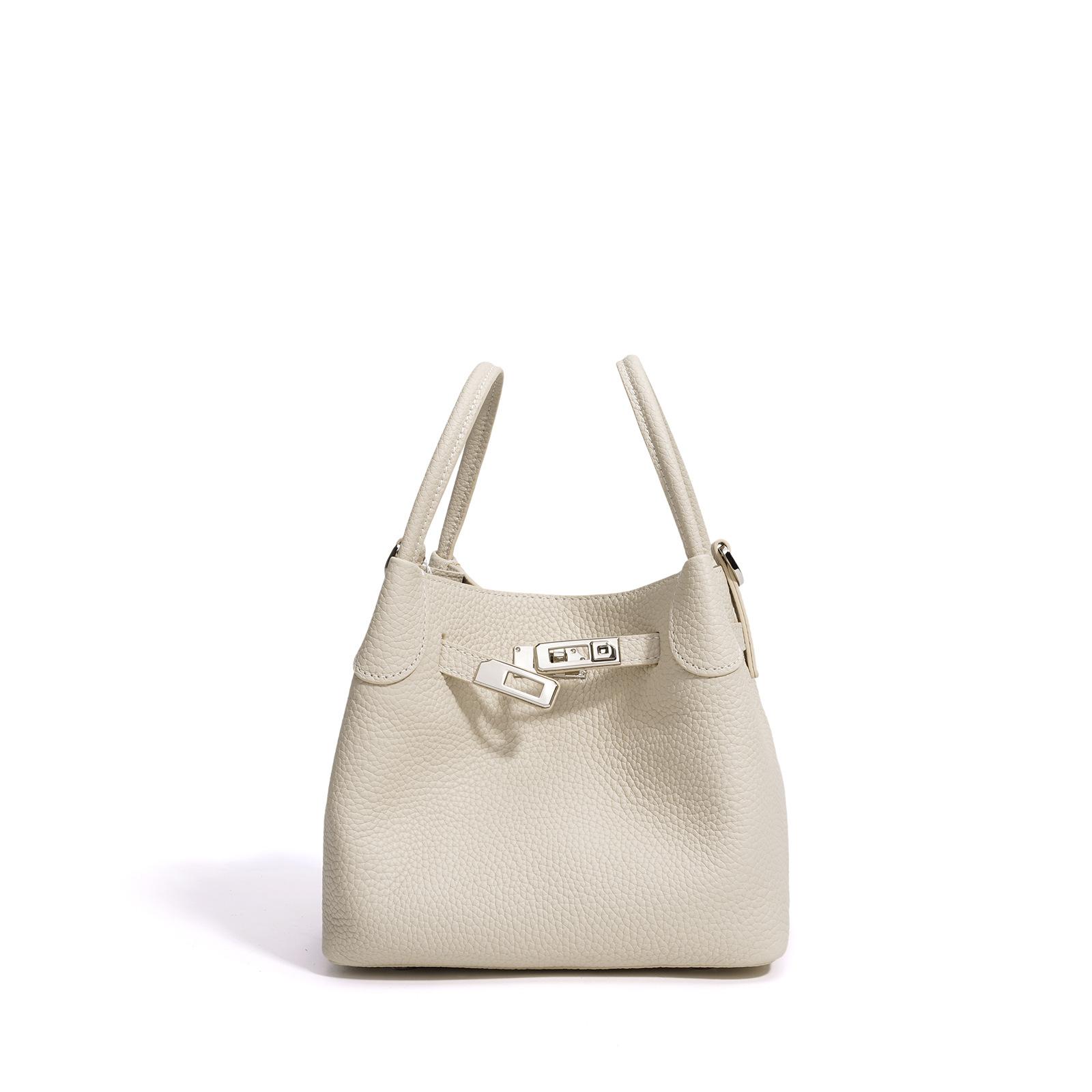 Весна 2026 Новая Оригинальная Кожаная Сумка Келли Crossbody Сумка-Ведро для Женской Поездки на Работу и Повседневного Использования Сумка на Плечо